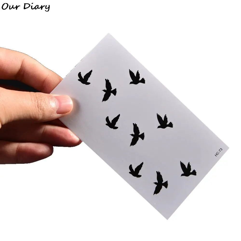 

Body Art Tattoos Sticker Hot Sale 1PCS Removable Swallow Temporary Tattoo Waterproof Arm