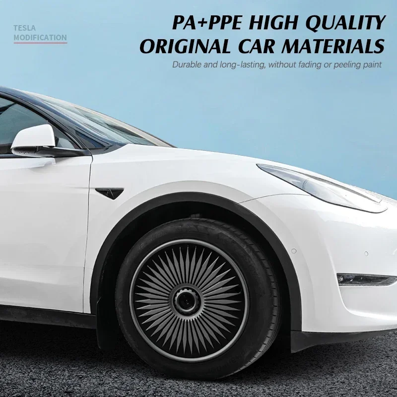 4 шт. крышка ступицы для Tesla Model Y 19-дюймовая автомобильные сменные колпаки полная