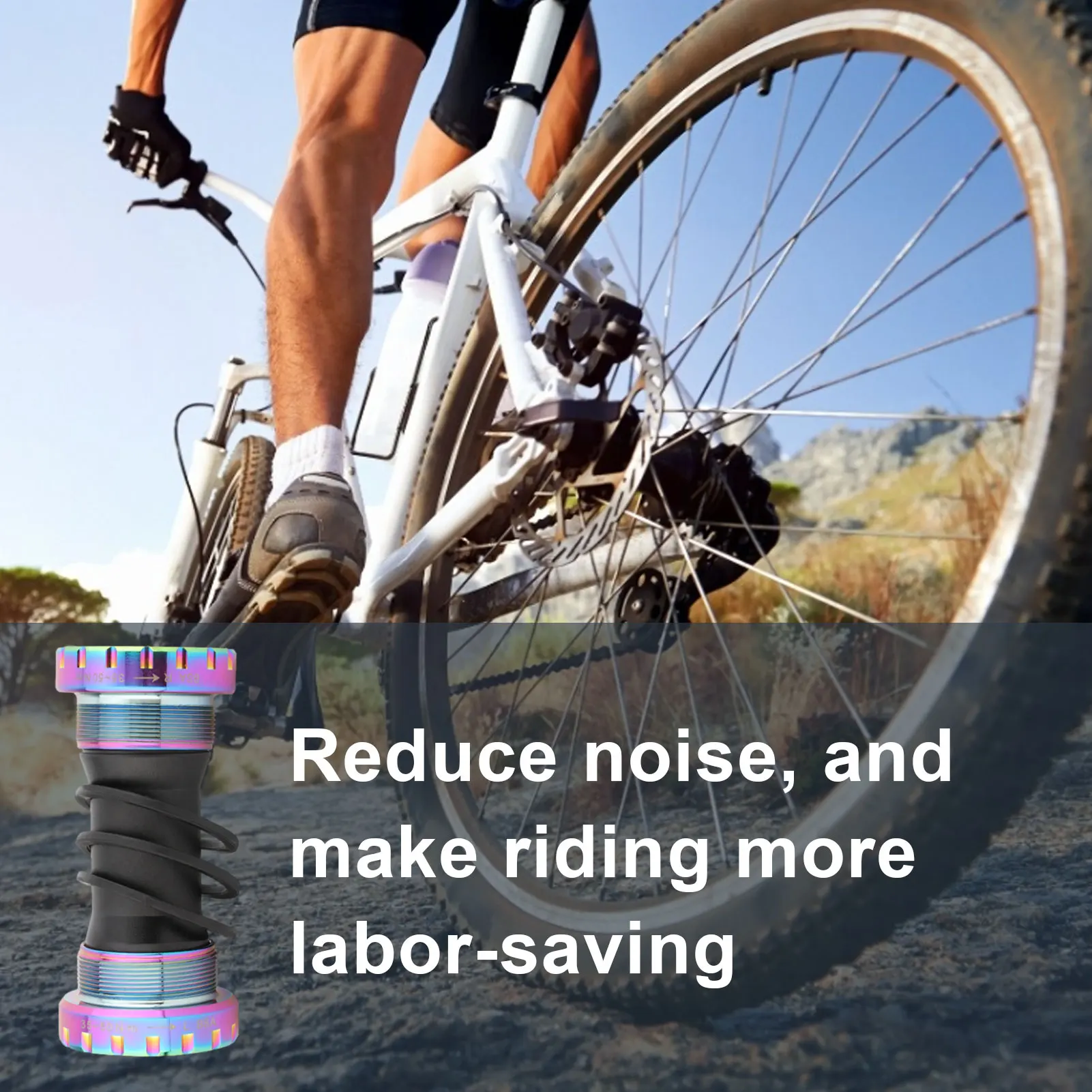 

Durable Bike Bottom Bracket Integrated Crankset Bicycle Bottom Bracket High Hardness Crankset Cycling Accessories