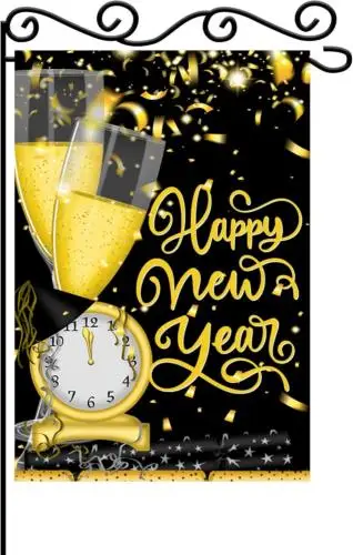Садовый флаг с Новым годом — двора Cheers New Year 2023 Новый год Welco