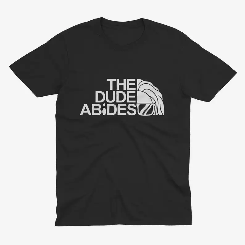 Фото Рубашка в стиле ретро The Dude Abides Bowling — дизайн цитаты «Большой Лебовски», футболка Лебовски, фильм «Кине Братья», фильм №1
