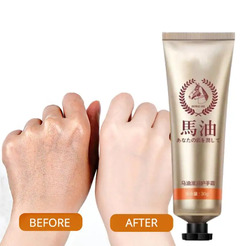 Horse Oil Moisturizing Hand Cream Anti-chapped Anti Wrinkle Lasting Hydrating Hand Care Cream Improve Roughness Tender Handcream