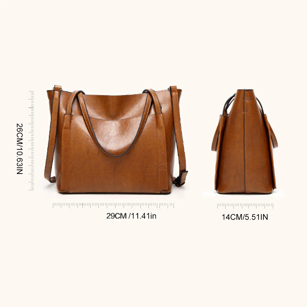 Сумка через плечо однотонная женская сумка на из искусственной кожи большая