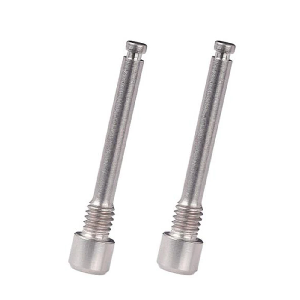 

M4 Titanium Bolts for Bicycle Disc Brake Pad Threaded Pin Inserts Screw for XT R XT Hydraulic Disk Caliper-Titanium