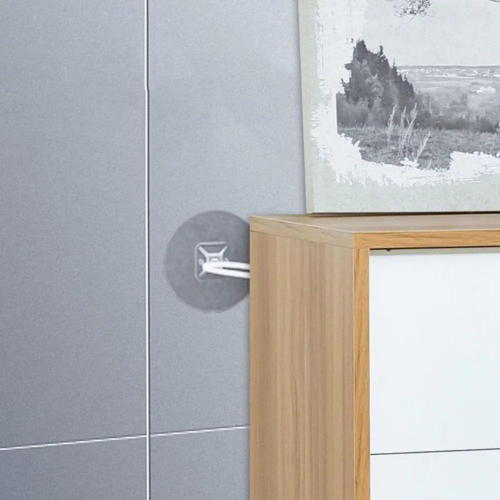 

Child Protection Safety Anti-Falling Furniture Accessories Child Protect Lock Wire Storage Rack Fixed Hook Frame Holder