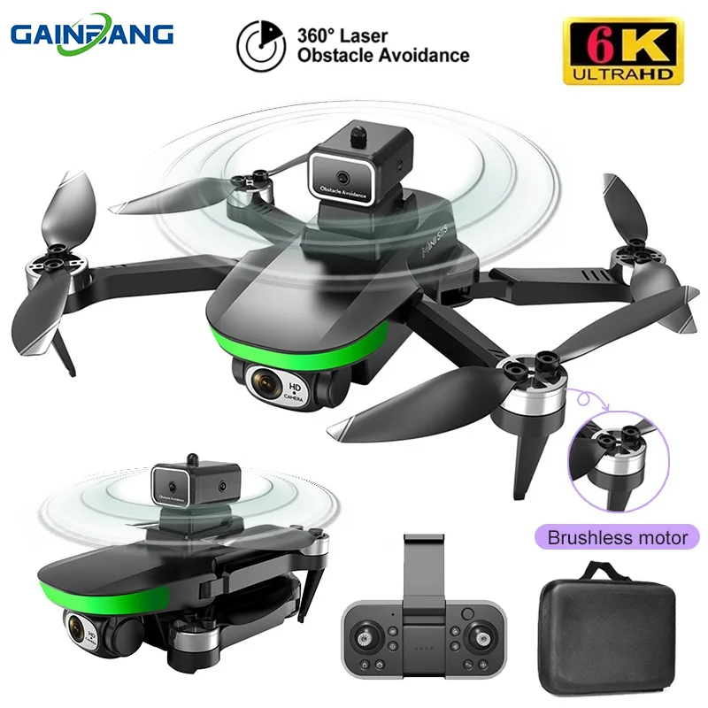 

S5S Drone 6k HD Camera Obstacle Avoidance Profesional Aerial Photography Optical Flow Position Brushless Foldable RC Quadcopter