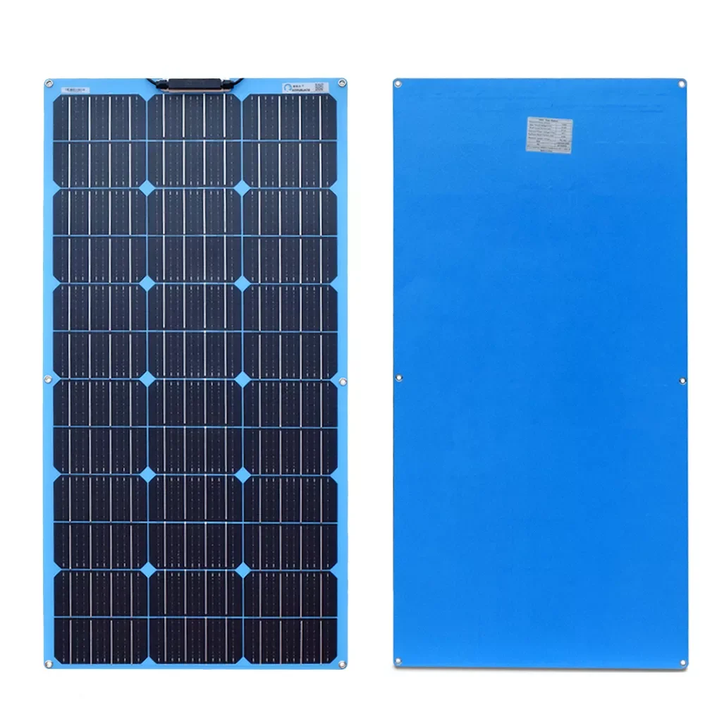 

200W Flexible Solar Panel Kit Monocrystalline Silicon Cell Solar Panels 100 Watt 18 Volt Paneles Solares System For Home RV Boat