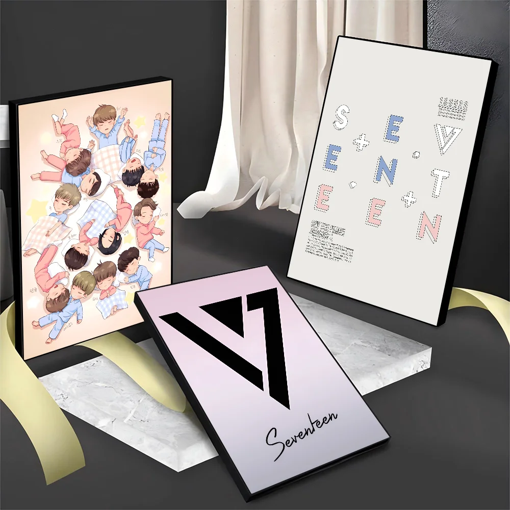 Семнадцать Kpop хорошее качество принты и постеры HD плакат настенная живопись
