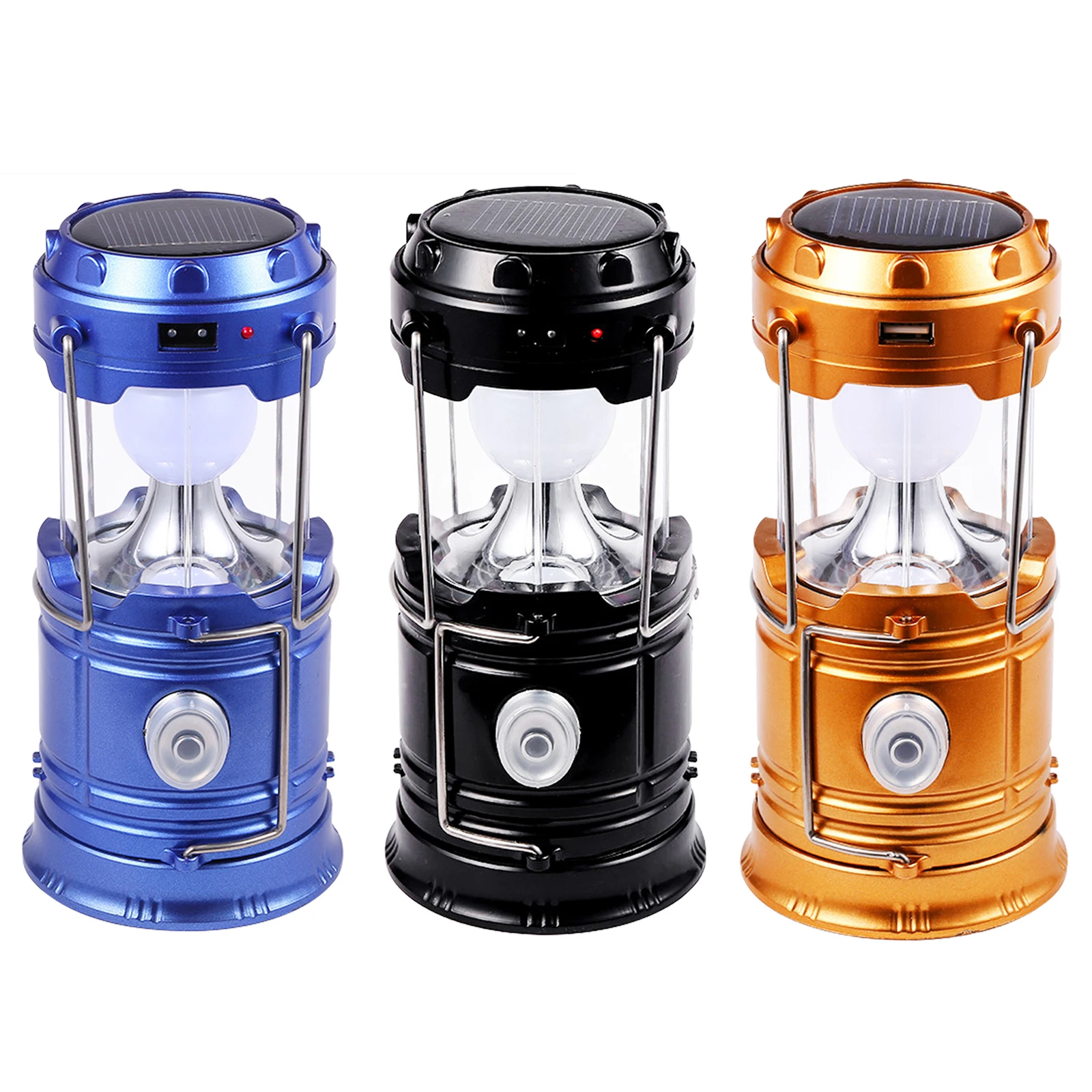 

Portable Solar Charger Camping Lantern Lamp LED Outdoor Lighting Folding Camp Tent Lamp USB Rechargeable Lantern Light
