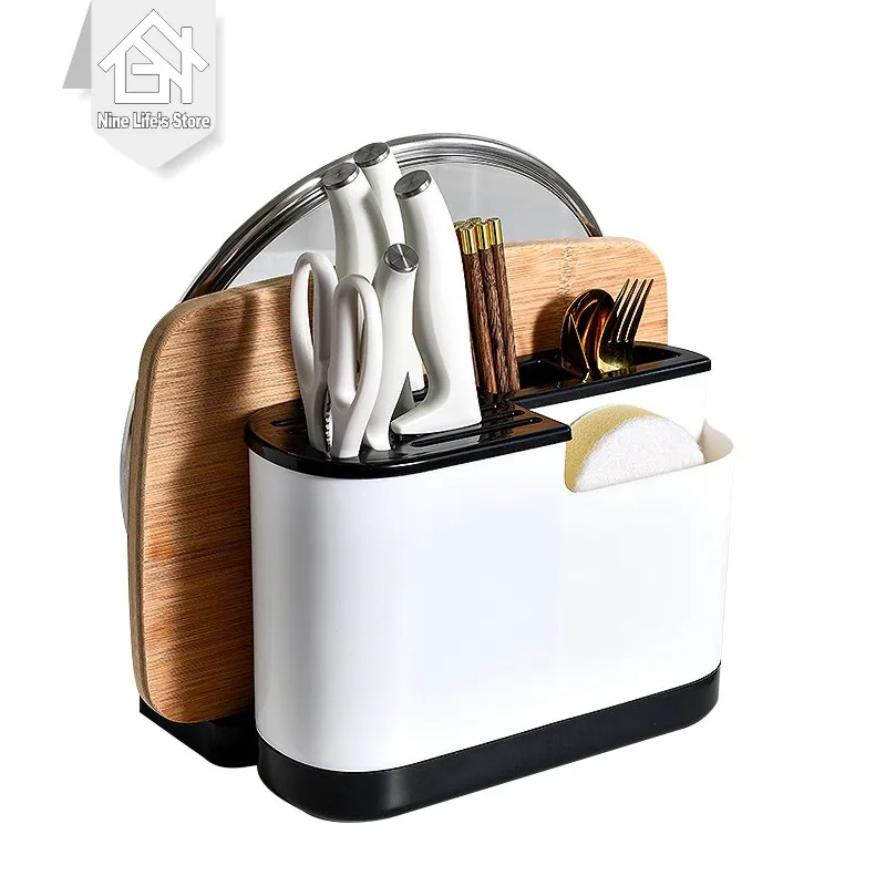 Подставка для ножей кухонный органайзер и контейнер хранения столовых приборов