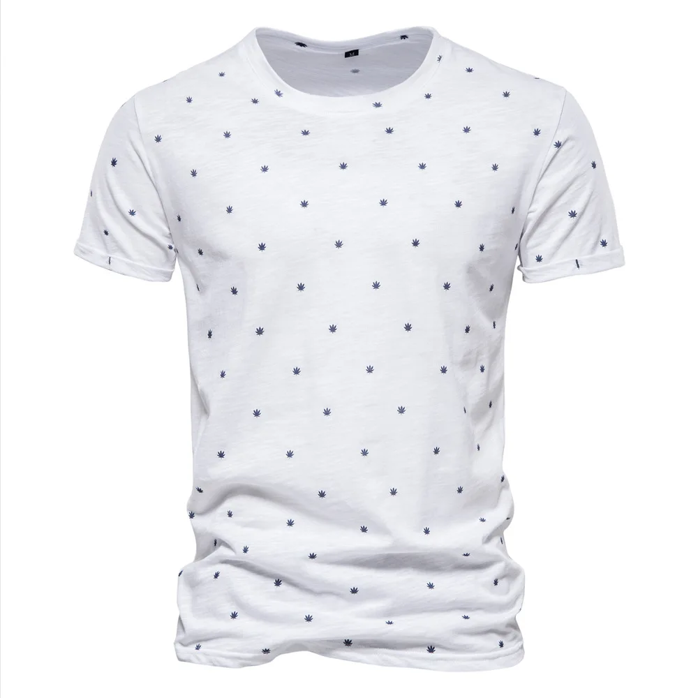 

Summer Casual Landscape Print Men's Round Neck Short Sleeve T-Shirt