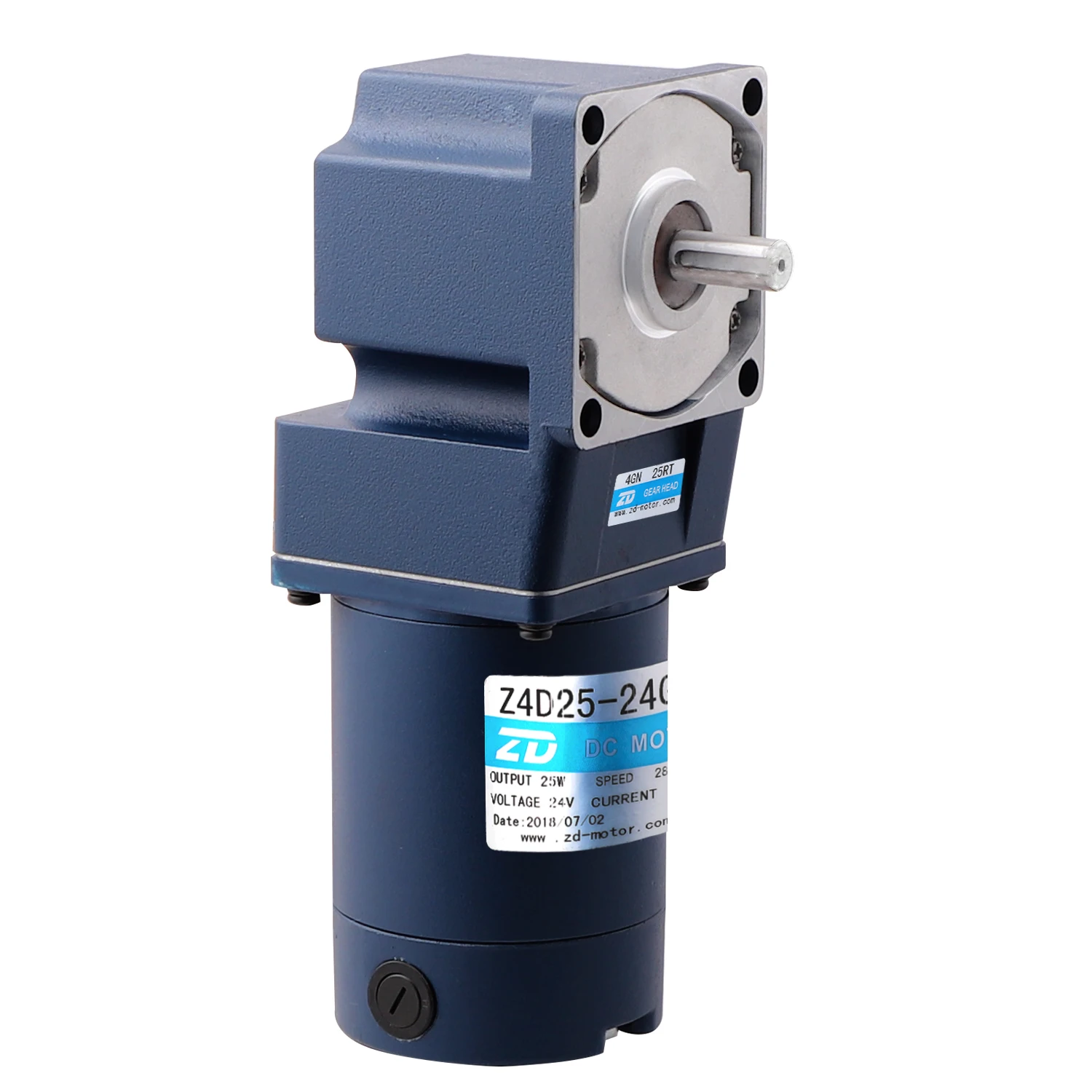 Рама 60 мм 25 Вт 24 В малошумящий однофазный мотор-редуктор постоянного тока Z4D25-24GN