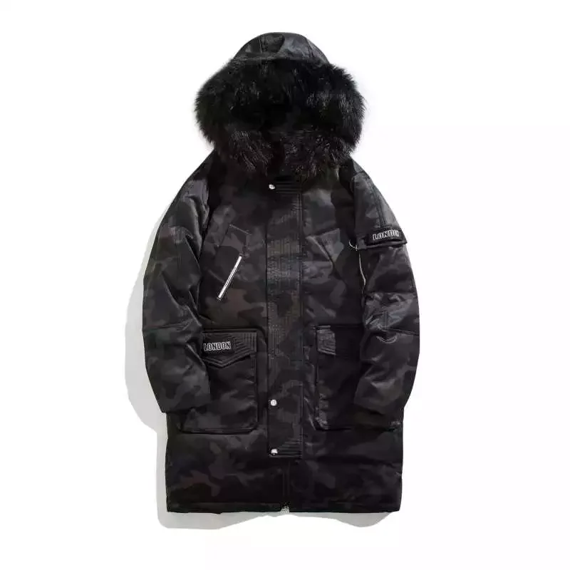 New2022 Down Jacket Thicken Long Parka Coat Hooded Warm Lengthen Parka Coat White Duck Down High Quality Male New Winter Overcoa