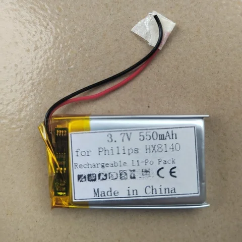 Аккумулятор для Philips Sonicare Airfloss HX8140 HX8230 HX8240 3,7 в 550 мАч