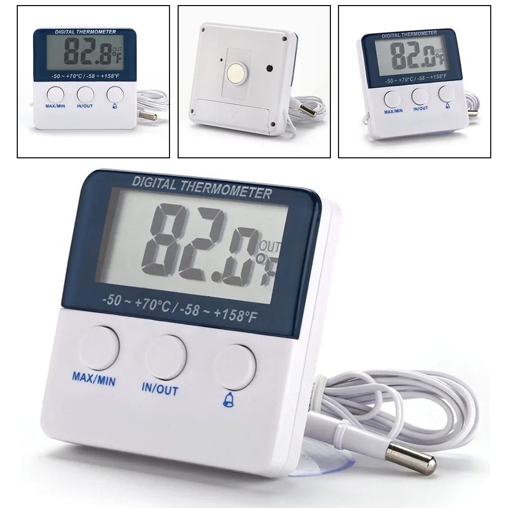 Цифровой термометр для холодильника с сигнализацией управления и максимальной