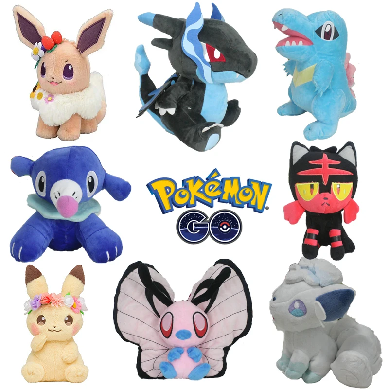 

Покемон Пикачу Eevee вулпиктоиндийский сеель Litten Charizard Manaphy Butterfree Vaporeon коллекционный плюшевый подарок
