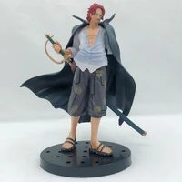 25cm shanks the red new world four emperors boxed doll anime figure model ornament desktop chassis room decoration child gift