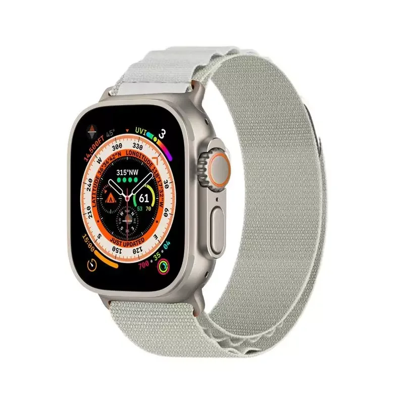 

Ремешок нейлоновый для Apple Watch Band Series 8, браслет для смарт-часов 42 мм 44 мм 45 мм, аксессуары для наручных часов