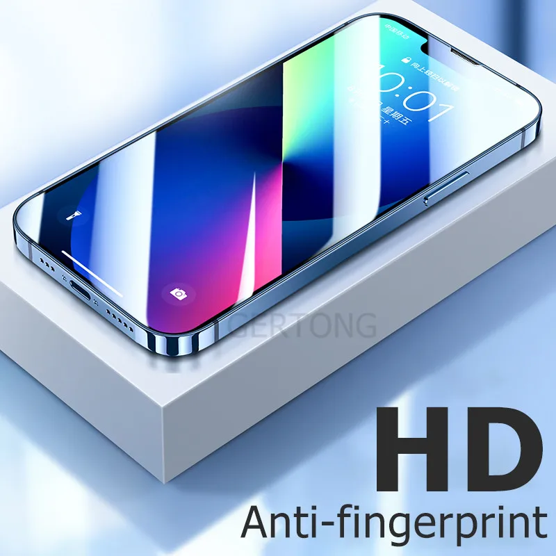 Full Cover Tempered Glass For Apple iPhone 13 12 11 Pro Max 12pro 13 mini 14 Pro X XR XS MAX 6 6S 7 8 Plus Screen Protector Film