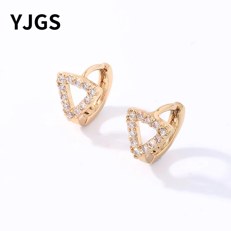 YJGS серьги с алмазными треугольниками универсальный и минималистичный дизайн