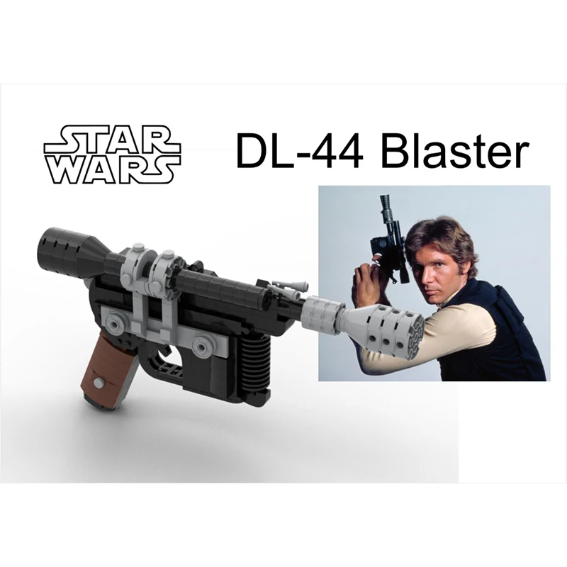 

Boy Gifts MOC Building Blocks Creative Han Solo DL-44 Shock Wave Pistol Model Small Particle Children's Puzzle Toy