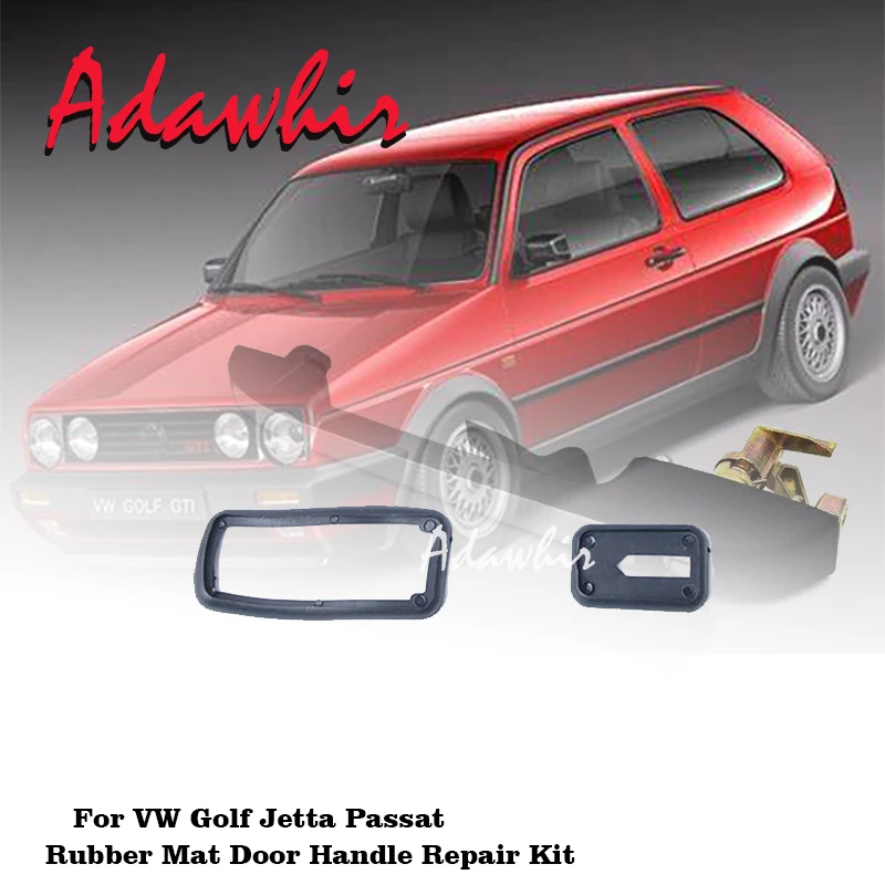 Фото Набор для ремонта замка дверной ручки, резиновый коврик для VW Golf Jetta MK1 MK2 Passat Quantum SANTANA кролик Сирокко DERBY POLO 191837205A №1
