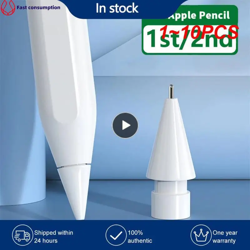

1~10PCS Pencil Tip for Apple Pencil 1st 2nd Generation Anti-wear Out Fine Point Spare Nib Replacement Penpoint for IPAD Touch
