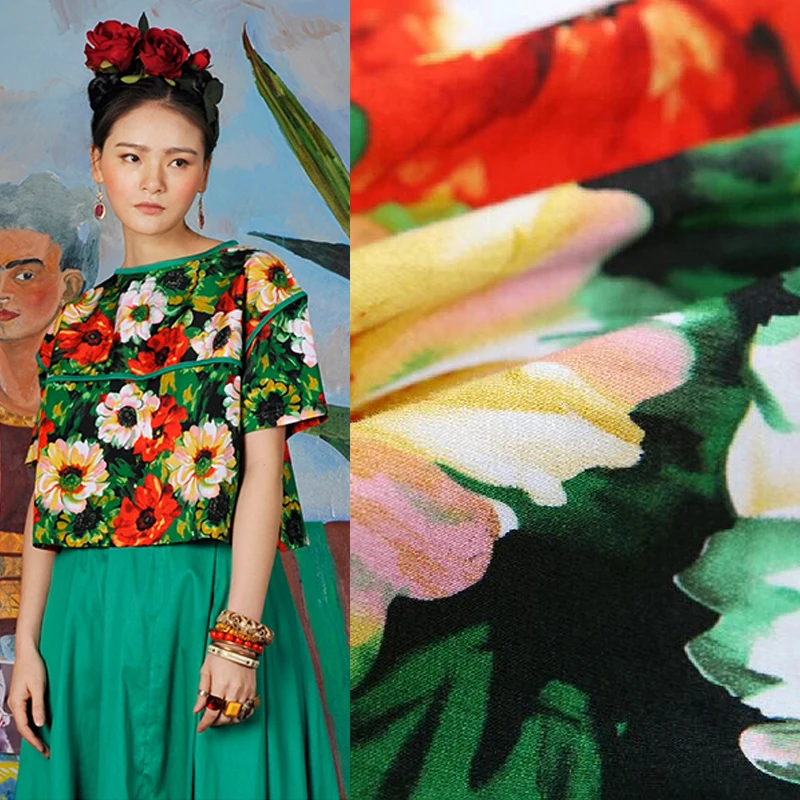 

Хлопковая стрейчевая атласная ткань для платья, модная женская одежда, рубашка, ткань «сделай сам» для шитья двора, горячая распродажа