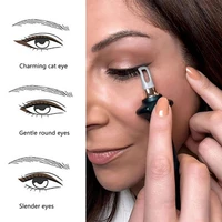 1 set eyeliner guide tools eye makeup styling drawing guide gel reusable eyebrows eye shadow brush eyeliner makeup tool