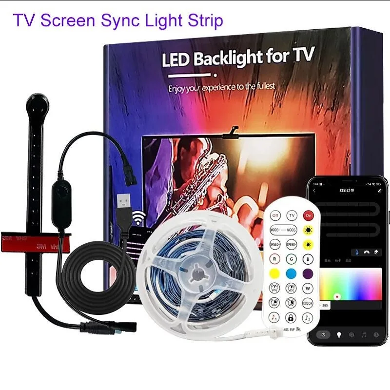 

RGBIC светодиодная лента для телевизора Color Gamut Sensor 16.4FT