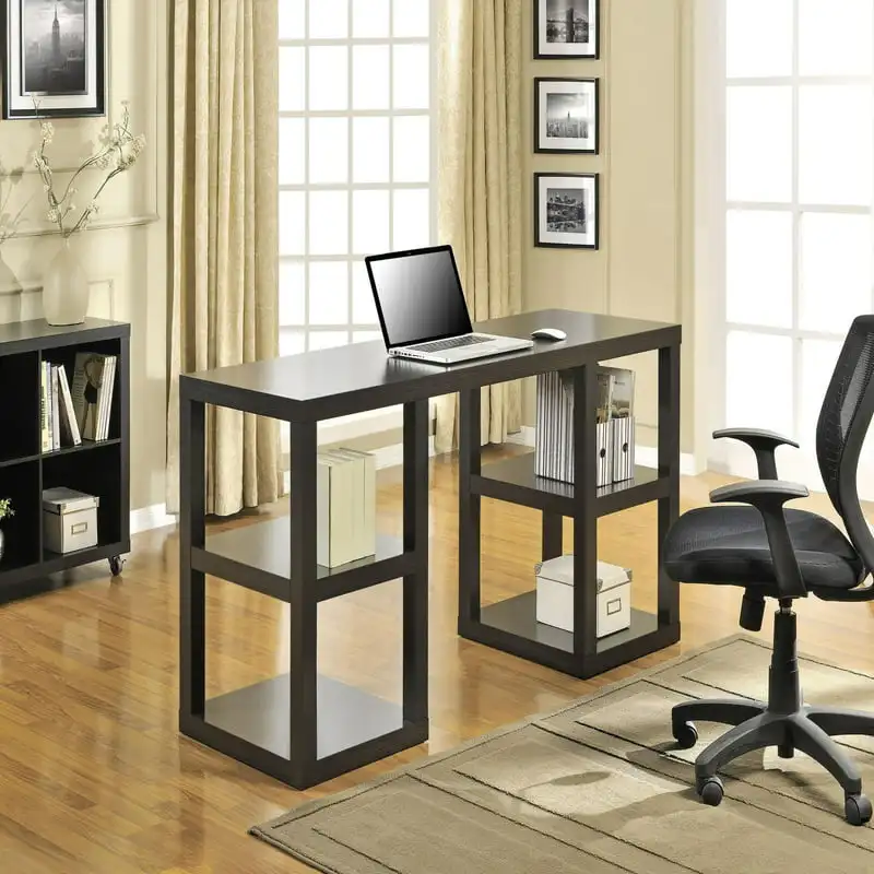 

Pedestal Computer Desk, Espresso