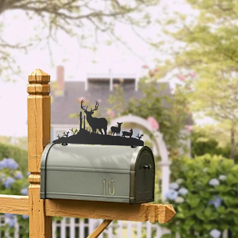 Декоративный почтовый ящик с силуэтом оленя