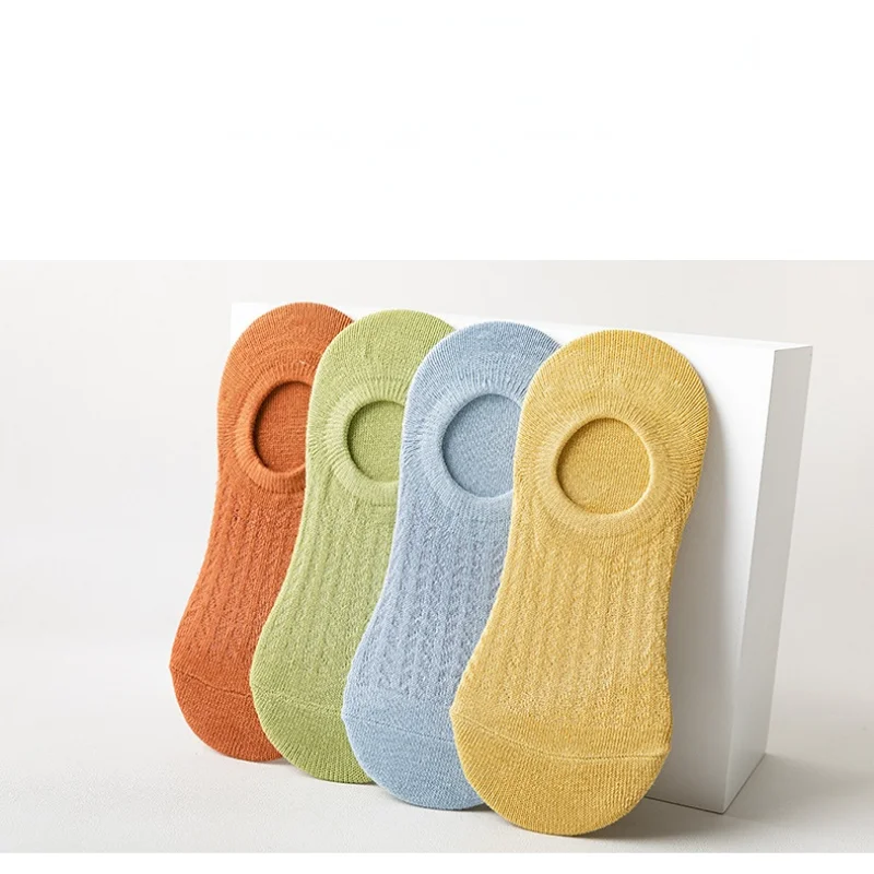 10 pair Socks Summer Thin Cute Short Socks Mesh Breathable Invisible Boat Socks Women's Shallow Cut Hollow Socks