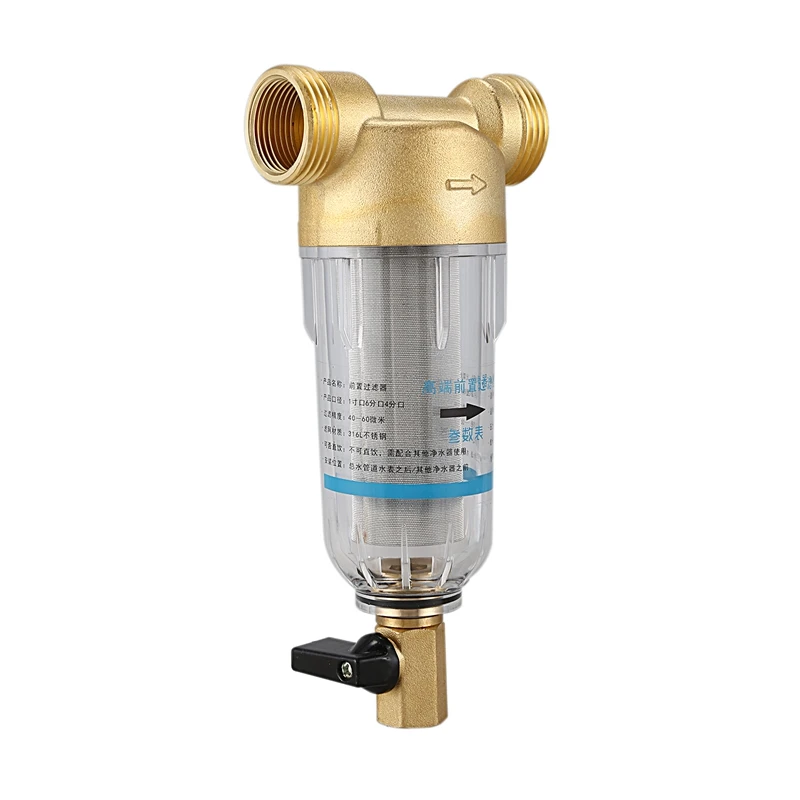 

Акция! Медный дверной фильтр, интерфейсы от 1 дюйма до 3/дюйма, бытовые очистители, фильтр для воды для всего дома, очиститель воды, центральны...