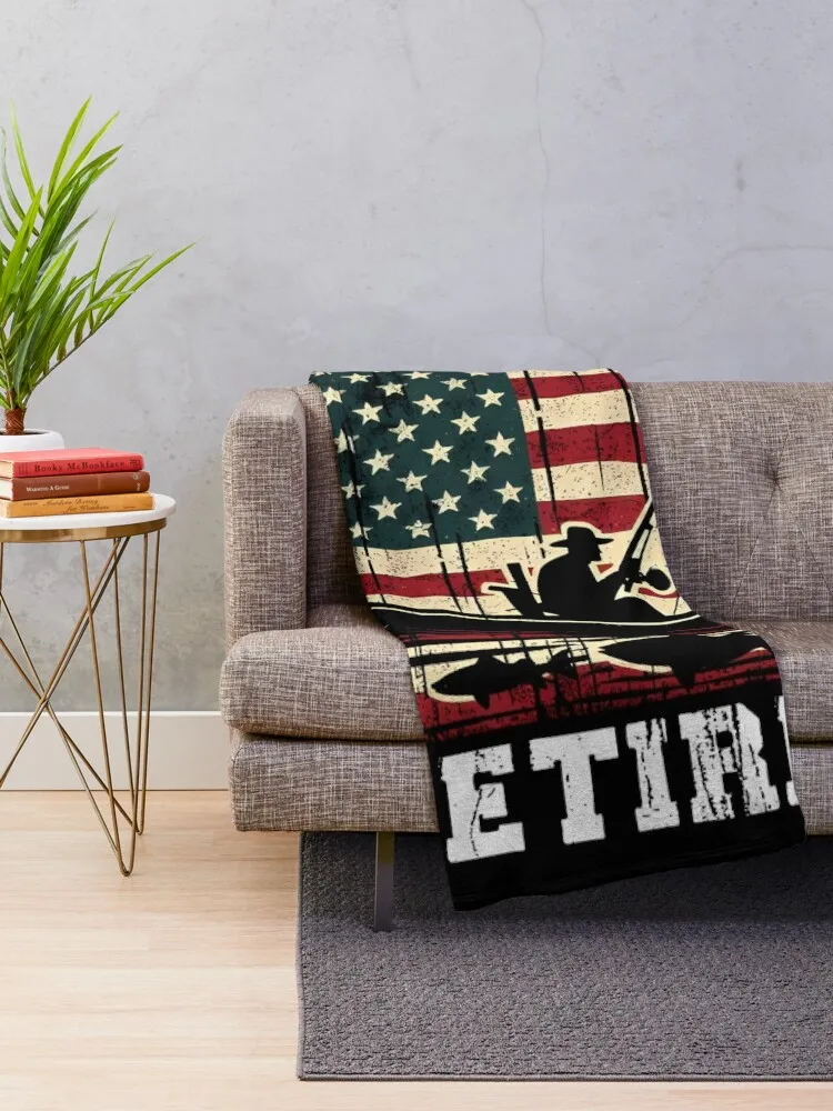 Oɿishally на пенсии Дедушка Забавный папа Рыбак День отца 4 июля Флаг США Подарок