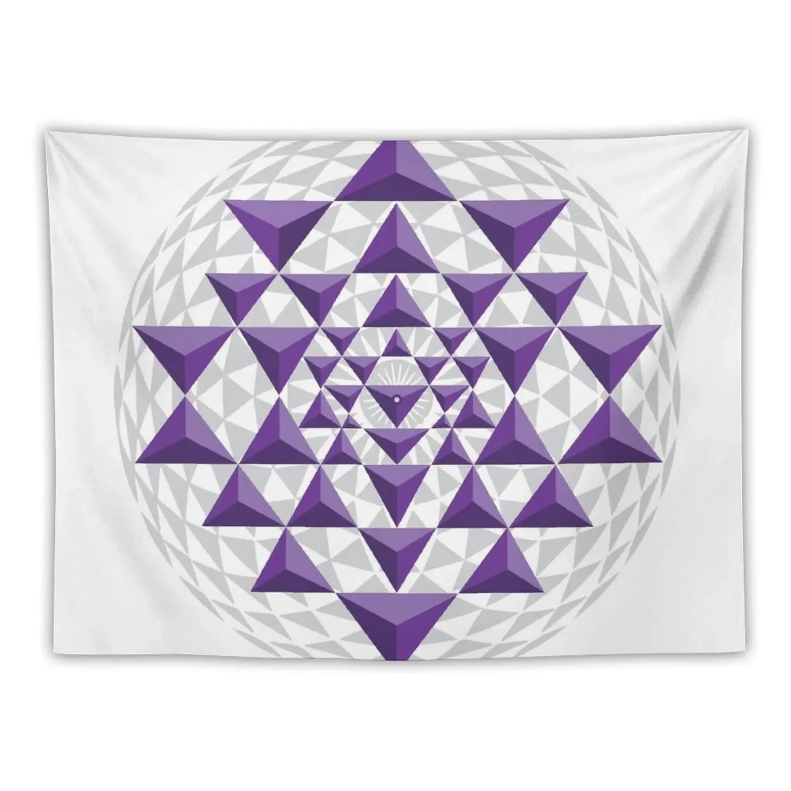 Шри-яньтра-священный геометрический гобелен эстетика для комнаты скандинавский