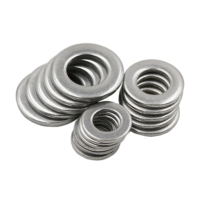 Простые шайбы 304 прокладка из нержавеющей стали металлическая винтовая шайба GB97