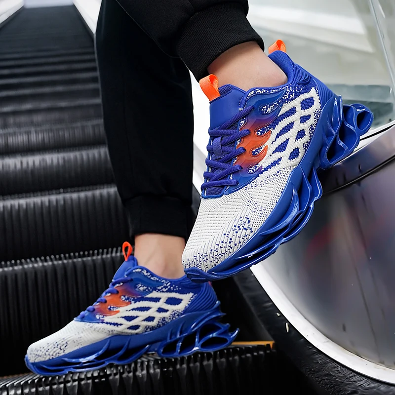 Breathable Blade Sneakers Men High Street Sports Shoes Brand Designer Leisure Shock Absorption Walking Made Footwear