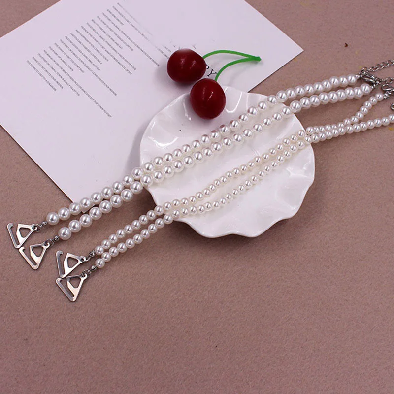 

Intimate Accessories Decorative Bra Straps Bra Chain Pearls Shoulder Straps Elegant Imitation Pearls Bra Accessories Adjustable
