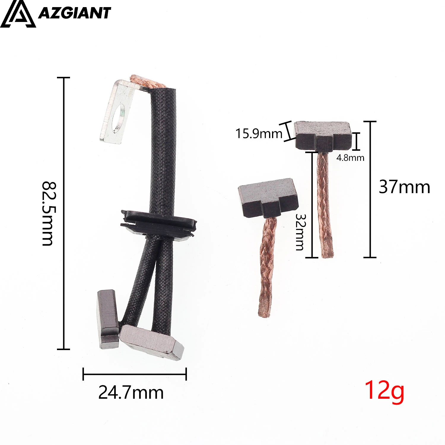 

5*16*12 мм для Volkswagen Jetta Daewoo Fukang автомобильный стартер угольная щетка электромобиль генератор регулятор переменного тока