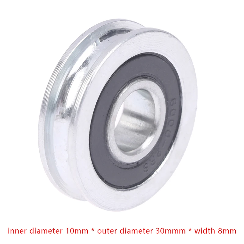 

10*30*8mm U-groove Bearing Pulley With Grooved Non-Standard Concave Wheel Guide Wheel For 5mm Diameter Wire Pope/Track