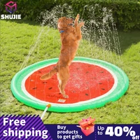 170170cm pet sprinkler pad play cooling mat swimming pool inflatable water spray pad mat tub summer cool dog bathtub for dogs