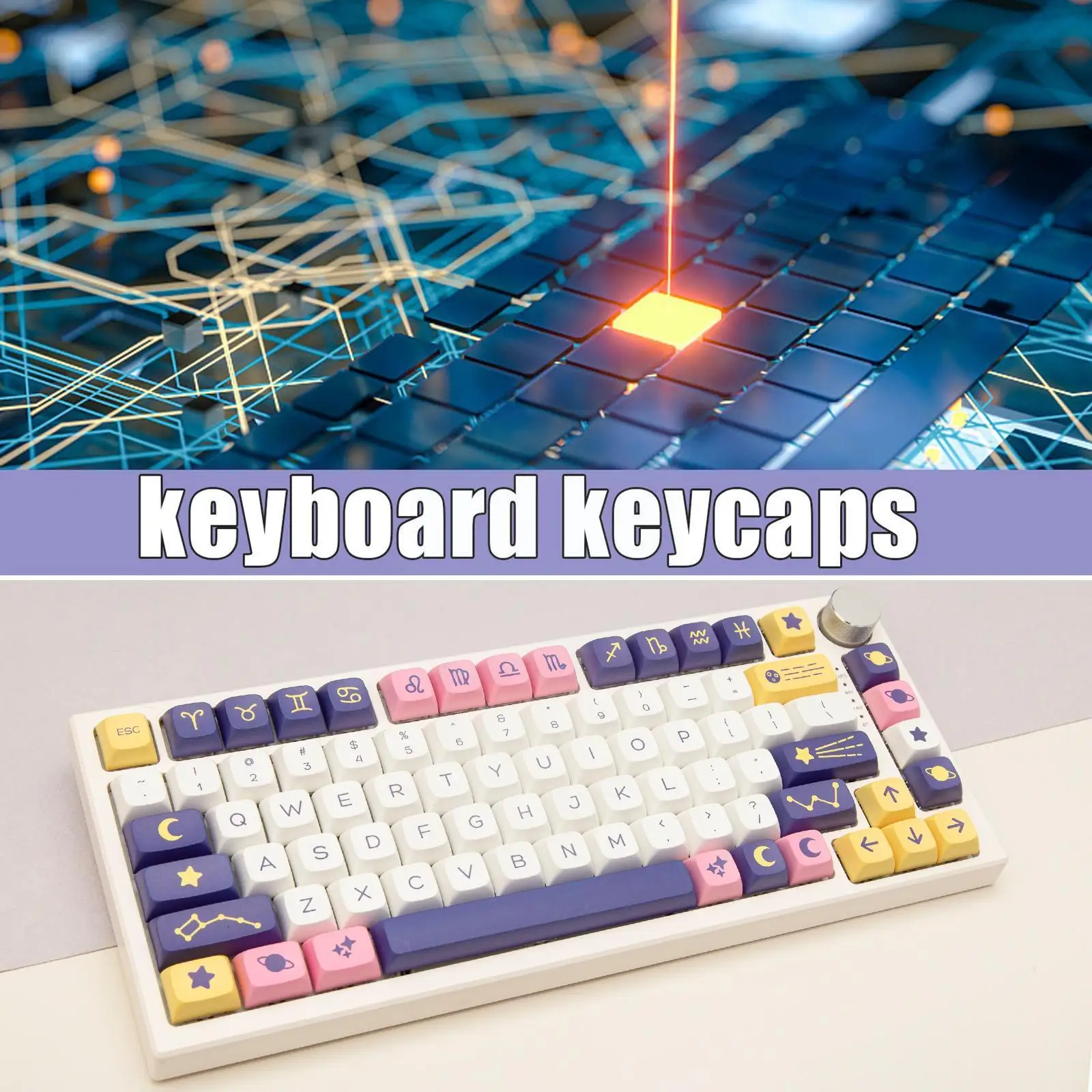 

Фиолетовая созвездия Pbt Сублимация 132 S Xda высота Механическая плата адаптация для Mx механический Z0a0
