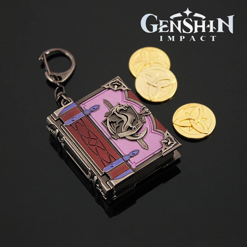 

Genshin Impact Fantasy Figurines Thrilling Tales of Dragon Slayers Room Decoration Steel Anime Weapon Keychains Toys for Boy Kid