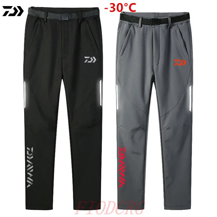 

Daiwa Warm Fleece Fishing Pants Winter Thermal Trousers Outdoor Mountain Climbing Skiing Camping Waterproo Daiwa Fishing Clothes