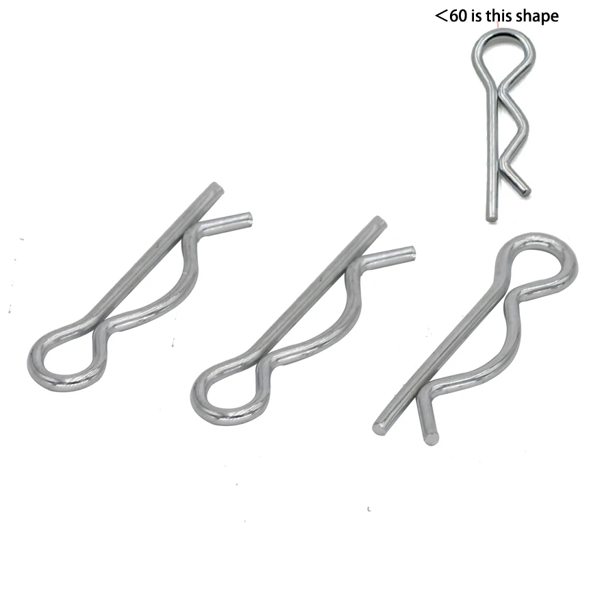 M3 M3.5 * 65 M3x65 75 M3.5x75 оцинкованная сталь DIN11024 B R форма открытая клипса волновой вал