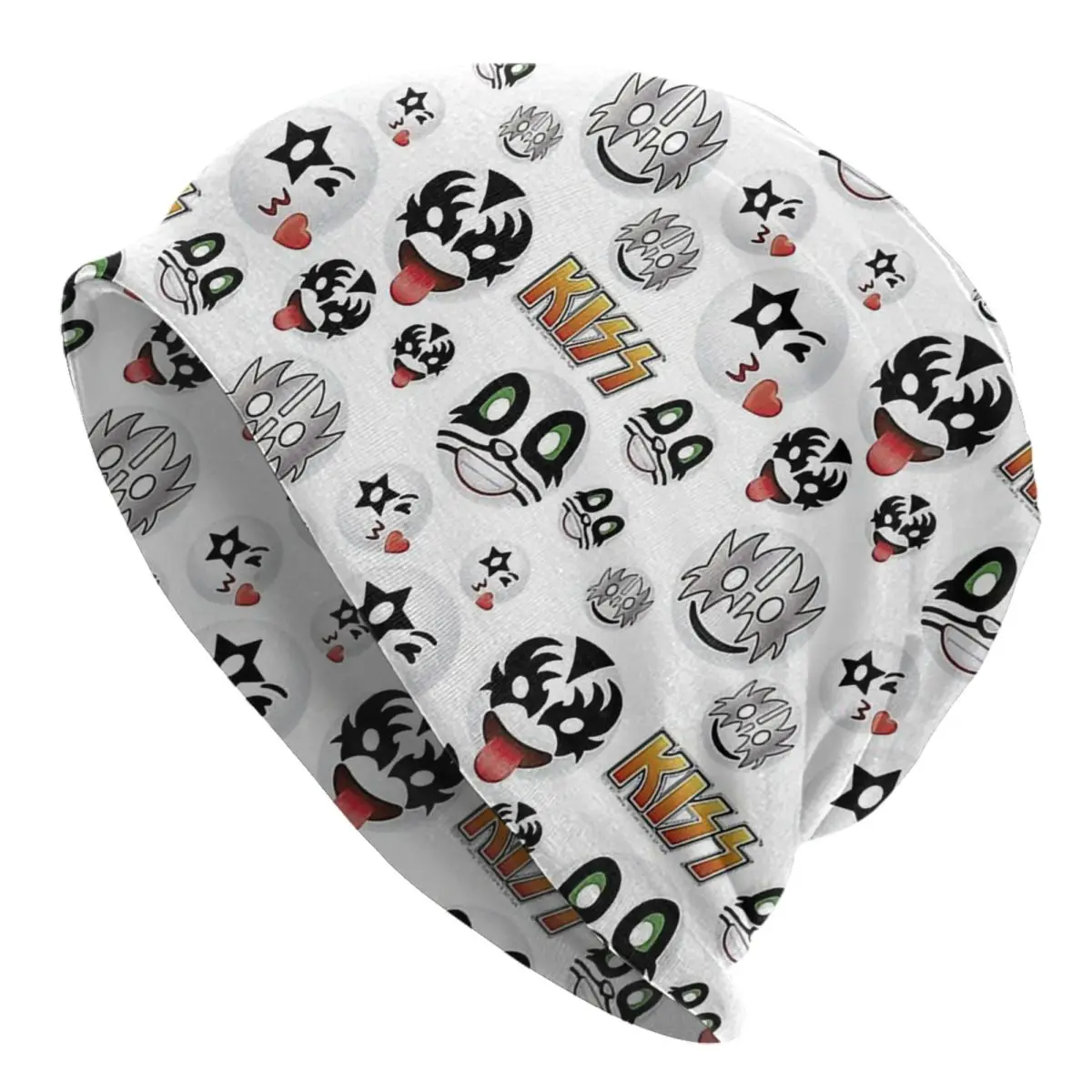 

The Demon Kiss Band Bonnet Hats Men's and Women's Fashionable Knitting Kiss In The Box - Cute Design For Skullies Beanies Caps
