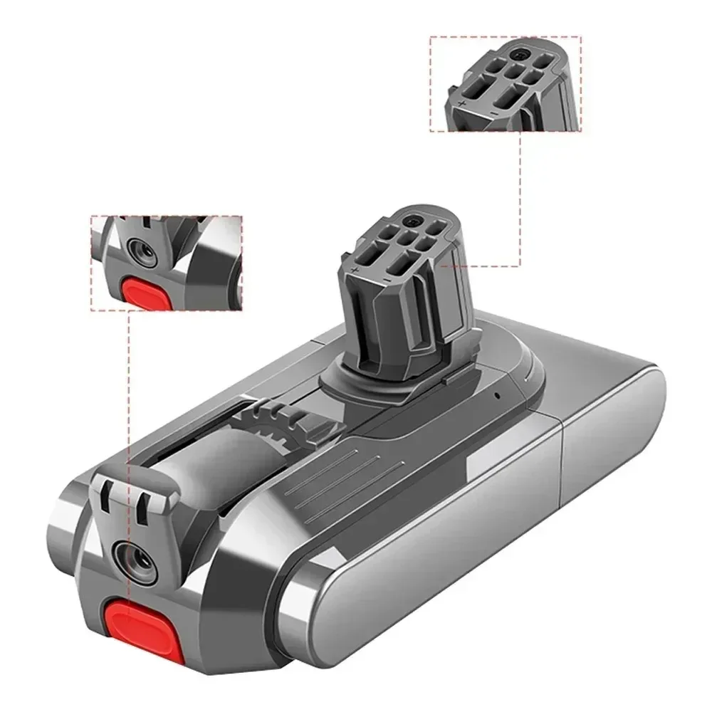 Фото Для Dyson V12 25,2 В аккумулятор 6000 мАч, совместимый с пылесосом SV20 SV30 SV35 SV46, длительный срок службы батареи №2