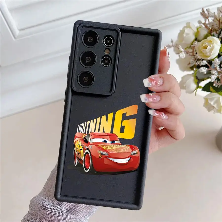 Чехол Cool Lightning McQueen Disney для Samsung S23Plus S22 S21 FE S25 S23 S20 S24 S21Ultra Ultra Note 20Ultra Soft Cover
