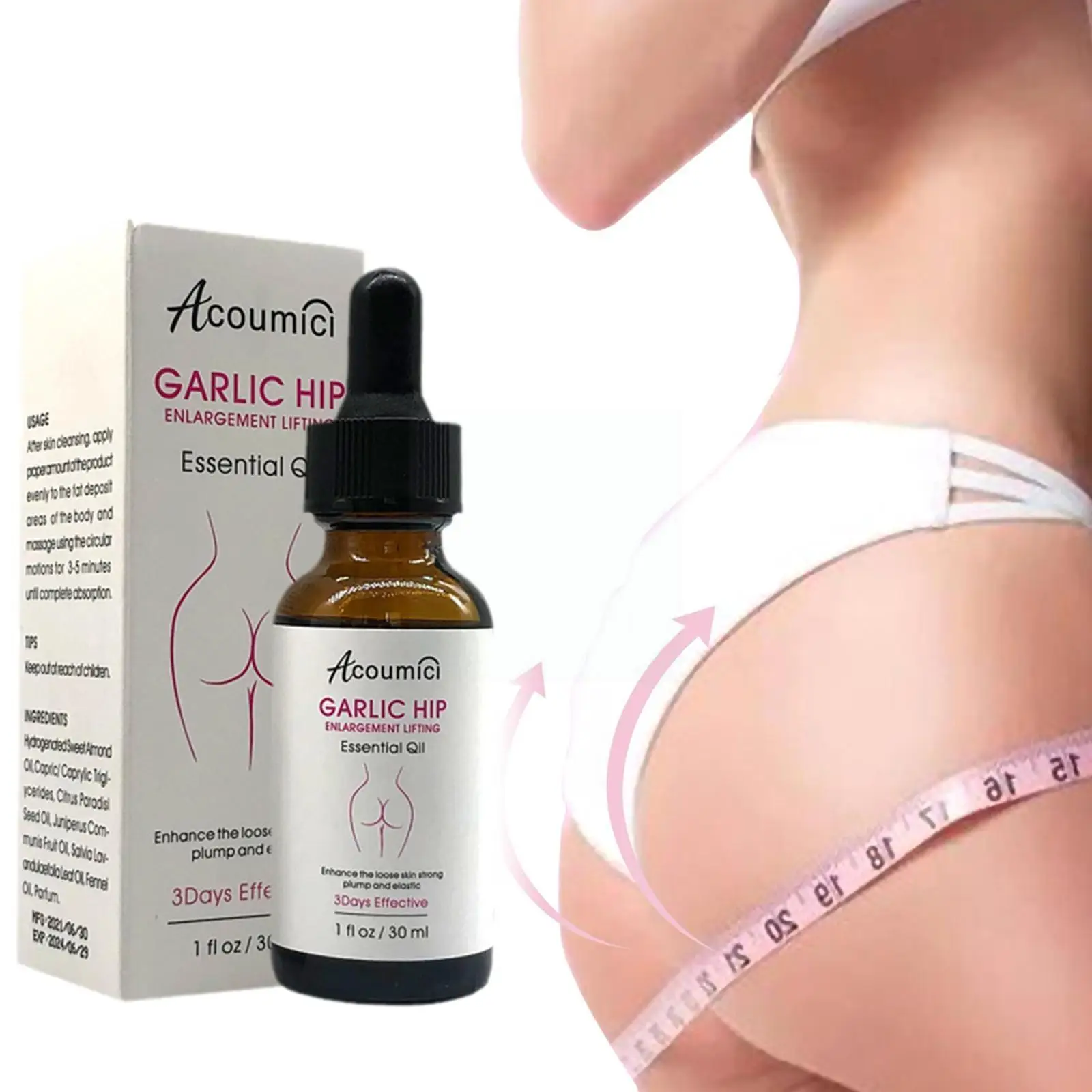 

30ml Butt Firming Enhancement Butt-lifting Oil Sexy Women Oil Bigger Oil Massage Buttock Buttocks Hiplift Herbal Firm Essen C8X7
